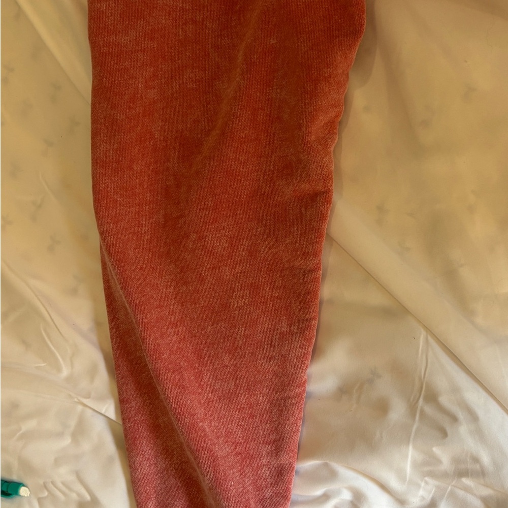 Anthropologie Falling Forward Red Sweatshirt Women’s XS Chunky College Acid Wash - Picture 8 of 9